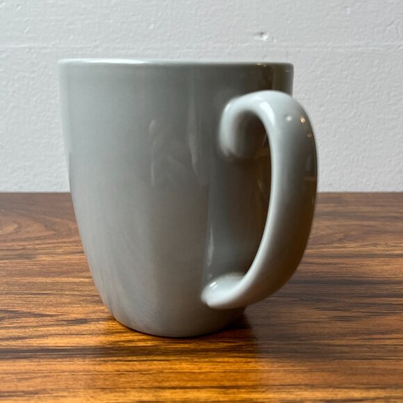2 Stoneware Coffee Mugs Corelle Coordinate Grey 12 oz - Picture 3 of 9